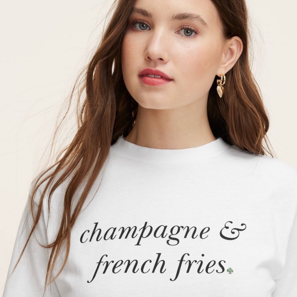 Champagne & French Fries Short Sleeve Graphic T-Shirt - kate spade ny × Target